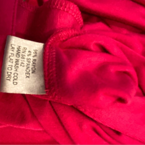 Muse deep pink twisted knot waist dress size 10. - Picture 5 of 8